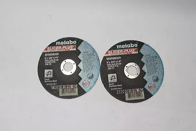 (2-Pk) Metabo Slicer-Plus Heavy Duty Cutting Wheel Stainless Steel 6  65598000 • $3.99