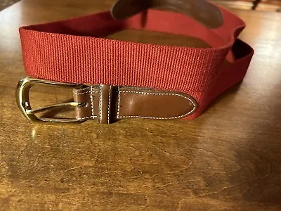 J Press Surcingle Belt Red Made In USA SZ 44 • $55