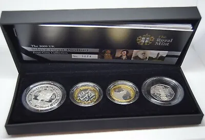 Silver Proof Coin Set Piedfort 2009 Kew Gardens 50p £5 Henry 8th £2 Burns Darwin • £749.99