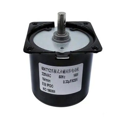 Speed Reducer Motors Permanent Magnet Synchronous 60KTYZ AC220V 14W 2.5 To110rpm • $45.04