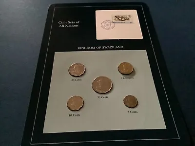 Swaziland  - Franklin Mint Coin Sets Of All Nations - 5 Coin Type  Set 1979-86 C • $12