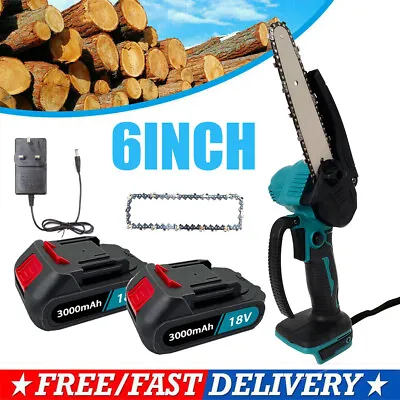 6'' Cordless Electric Saw Chainsaw Cutting Machine Power Tools For Makita 18Volt • £17.43