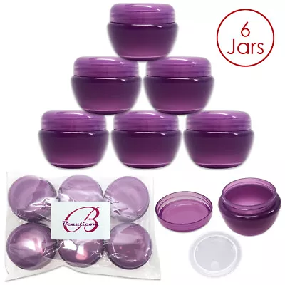 Beauticom® (6 Pieces) 50G/50ML High Quality Purple OV Container Jars  • $8.49