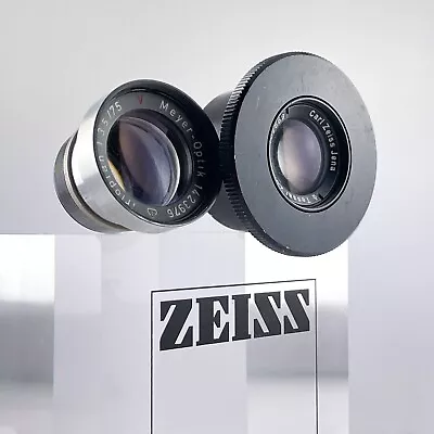 Rare Miniature Lens TRIOPLAN 75mm F3.5 CARL ZEISS TESSAR 50mm F2.8 Block Camera • £50.24