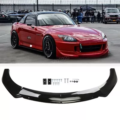 For Honda S2000 2000-2009 Black Front Bumper Lip Splitter Spoiler Body Kit 4PCS • $64.99