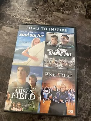 Abel's Field / Mighty Macs The - Vol / Soul Surfer / When The Game  DVDS DVD • $6.50