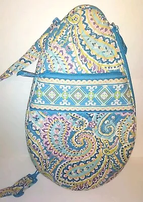 Vera Bradley Crossbody Sling Tennis Racket Bag Teal Blue White  • $26.88