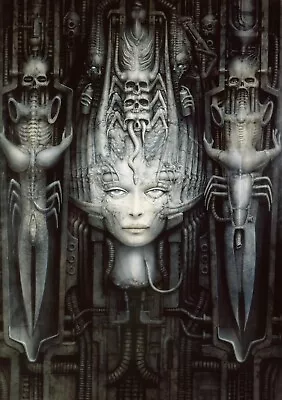£13.99 • Buy HR GIGER POSTER WALL ART - CHOOSE SIZE - FRAMED OPTION A