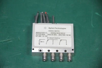 $69.99 • Buy Agilent Rf Coaxial Switch Dc-4ghz N1811tl Options 004 115 202
