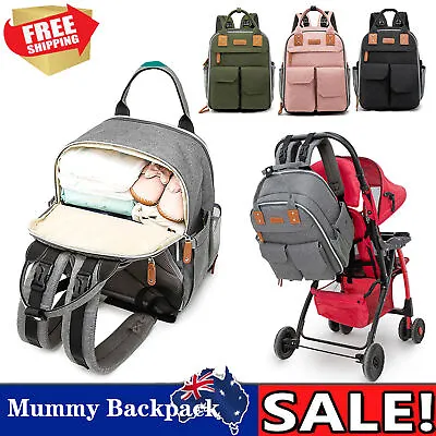 Putybudy Mummy Backpack Maternity Nappy Diaper Baby Diaper Nappy Bag Large NEW • $19.99