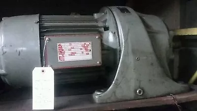 $850 • Buy  5HP US Motor With Gearbox, 460v, 3 Ph, 184T-21 Frame, 17.5 Amps, RPM 100