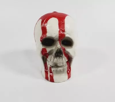 Vintage Suni Bleeding Skull Skeleton Wax Halloween Candle • $23.79