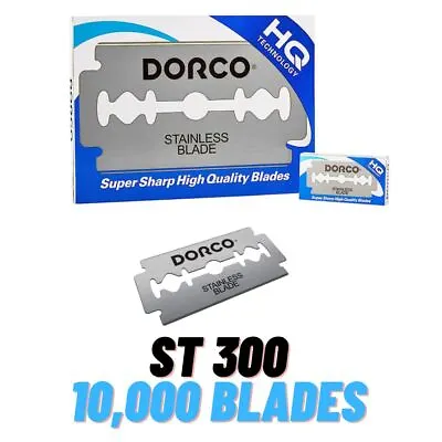 $419.95 • Buy Dorco Blue Double Edge Razor Blades ST300 - 10,000 Blades