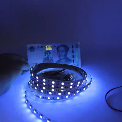 365nm UV Ultraviolet Black Light LED Strip Light SMD 5050 12V For UV Curing 1-5m • £5.99