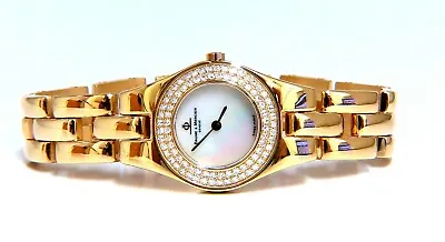 Baume Mercier Ladies Diamond Gold Watch 18 Karat  • $6000