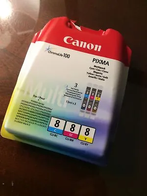 Canon Pixma  8  Multipack Cli-8c Cli-8m Cli-8y • £11