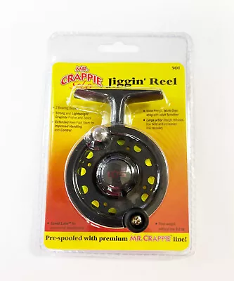 Mr. Crappie Solo Crappie Jigging 2bb Reel  S01 W Adjustable Drag System • $10.95