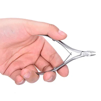 Stainless Steel Nail Art Cuticle Cutter Nippers Clipper Manicure Salon Tool E.$q • $2.50