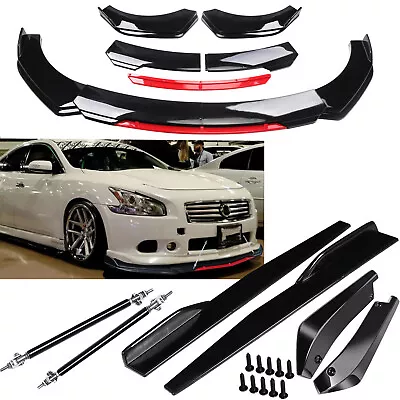 For Nissan Maxima Front Rear Bumper Lip Spoiler Splitter Body Kit Side Skirt • $59.99