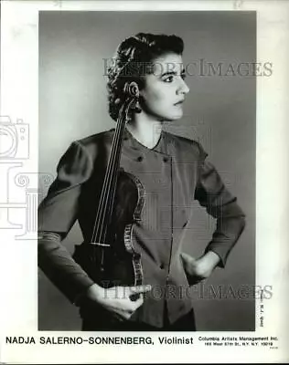 1987 Press Photo Nadja Salerno-Sonnenberg Violinist Oregon Symphony Orchestra • $15.99