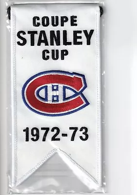 2008-09 Upper Deck Montreal Canadiens Centennial Stanley Cup Mini Banner 1972-73 • $34.99