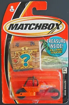 Matchbox Treasure Chest Package Road Roller #71 MOC • $2