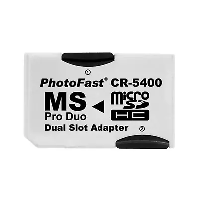 Dual Micro SD TF To Memory Stick Converter MS Pro Duo PSP Card 2 Slot Adapter • $7.49