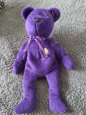 £9.99 • Buy TY Beanie Baby Princess Diana Bear 1997 Purple Without Tags Collectable. UK 