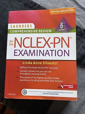 $23.74 • Buy Saunders Comprehensive Review For The Nclex-Pn Examination Linda Silvestri 6th
