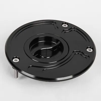 CNC Keyless Fuel Gas Tank Cap For Kawasaki Z1000 Z750 ZX-6R 2003-2006 ZRX1200 US • $25.80