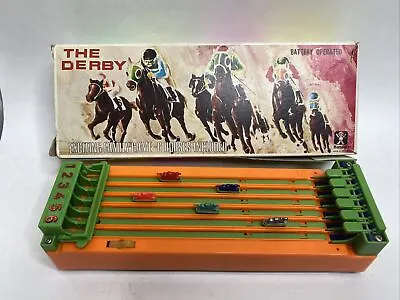 Vintage Bandai The Derby Horse Racing Electronic Game Toy With 5 Horses Not Work • $124.99