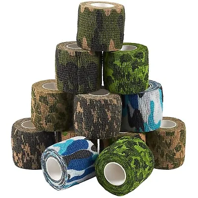 12-Rolls Self Adhesive Bandage Wrap Vet Tape Medical Tape (2 In X 5 Yds) • $14.99