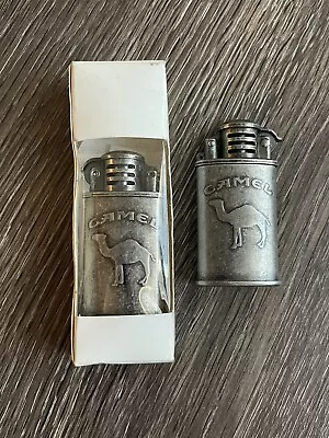 Vintage Camel Cigarette Lighter Metal Windproof Cigar Pewter Joe UnLit New • $15