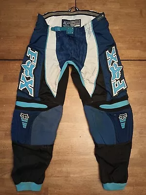 Vintage Fox Yamaha Mx Racing Pants Size 38 Professional Team Issue Race Wear • $55