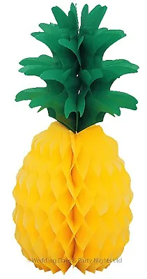 14  Honeycomb Pineapple Hawaiian Tropical Hanging Or Table Birthday Party Decor • £2.38