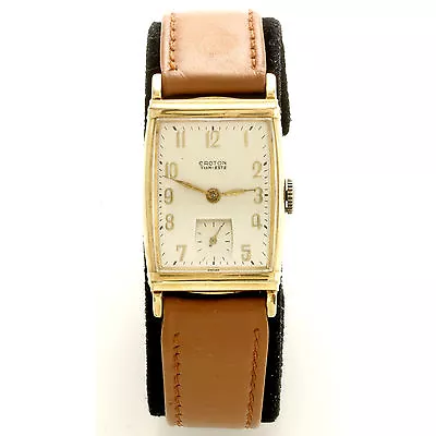 Vintage Croton Swiss Watch Ca1960s 17 Jewel Manual Wind • $354.84