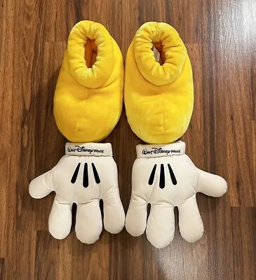 Disney World Mickey Mouse Costume Gloves And Slippers • $35