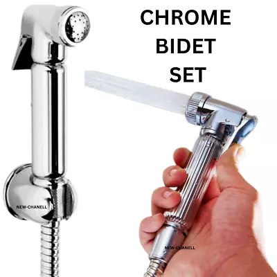 Bidets Toilet Valve Hand Held Douche Kit Muslim Spray Shower Bidet Bathroom Soft • £14.99