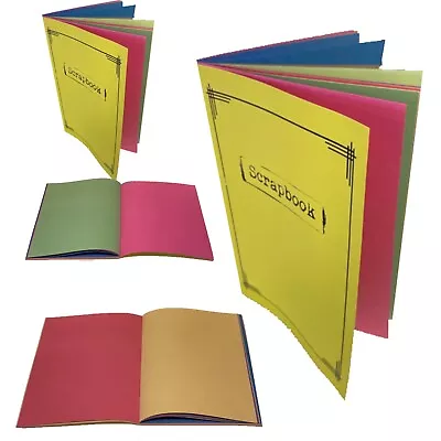 2x Eco Arts Scrap Book PASTEL Paper A4 Size Books Scrapbook Photo Staplebound Uk • £5.99