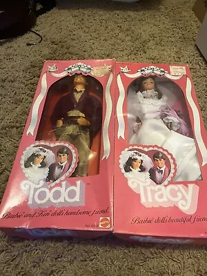 Vintage Wedding Tracy & Todd Barbie Dolls- Both NRFB- Matching Bride & Groom • $75