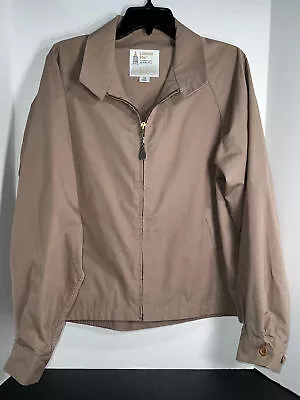 Vintage London Fog Men's Khaki Lightweight Full Zip Jacket Size 42 Reg • $24.95