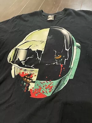 Vintage Y2K Daft Punk Zombie Helmets T Shirt Thinkgeek Tour Merch Size Medium • $59.98