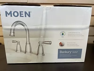 Moen Banbury 2 Handle Widespread Bathroom Faucet Polished Chrome 84947 • $62.95