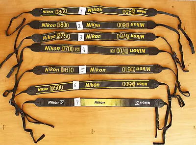 1x Genuine Nikon D 500 610 700 750 800 850 Camera Neck Strap AS NEW 023 # • $14.90