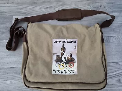 The Olympic Games Museum London 2012 Canvas Shoulder Bag Vintage Messenger Bag • £10