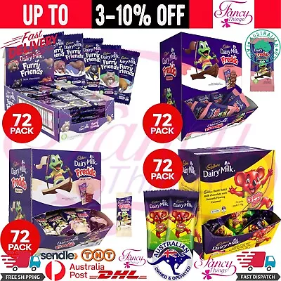 Bulk Lot 72 X Cadbury Dairy Milk Chocolate Freddo Frog Caramello Koala Bar Fresh • $126.43