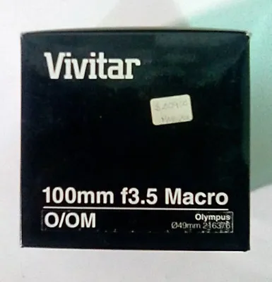 Vivitar 100mm/f3.5 Macro Lens For Olympus (BRAND NEW!) • $275