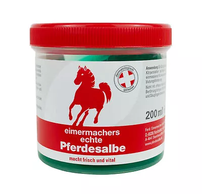 Horse Ointment Bucket Maker 200 Ml Can By Enzborn • £6.81