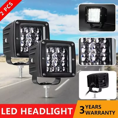 Pair 3inch LED Work Light Cube Pods Combo Offroad 4x4 SUV Driving Reverse Lamps • $39.99