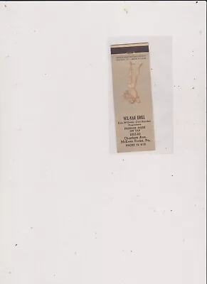 WIL-KAR GRILL-McKEES ROCKSPA-PIN UP MATCHBOOK COVER #2 FREE SHIP U.S • $10